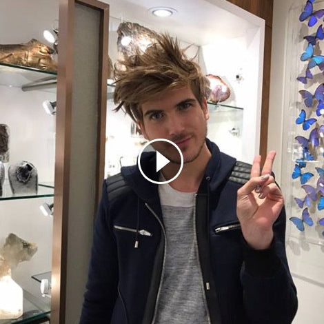 Joey Graceffa and Rolling Stone visit with us at Astro Gallery of Gems.