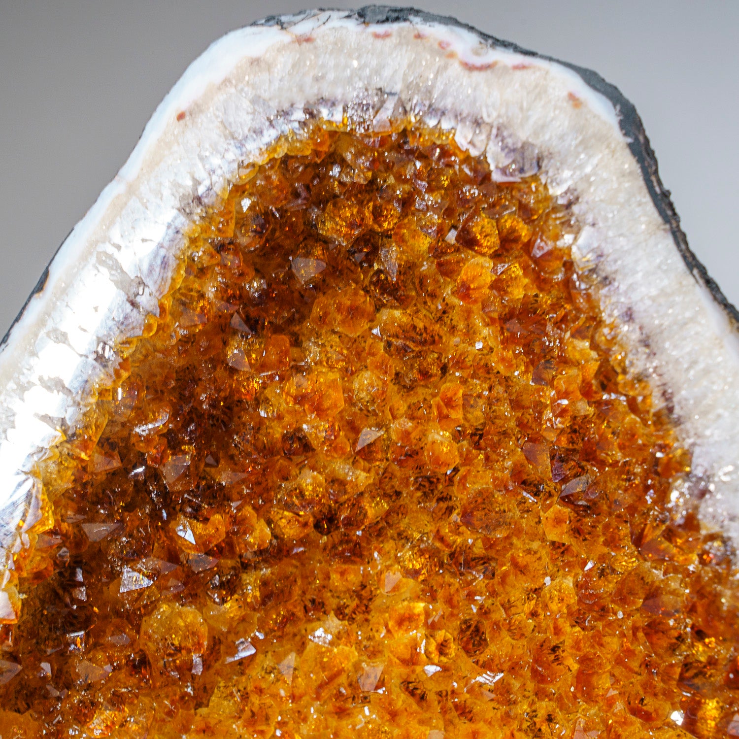 Genuine Citrine Crystal Clustered Geode from Brazil (19.5 lbs)