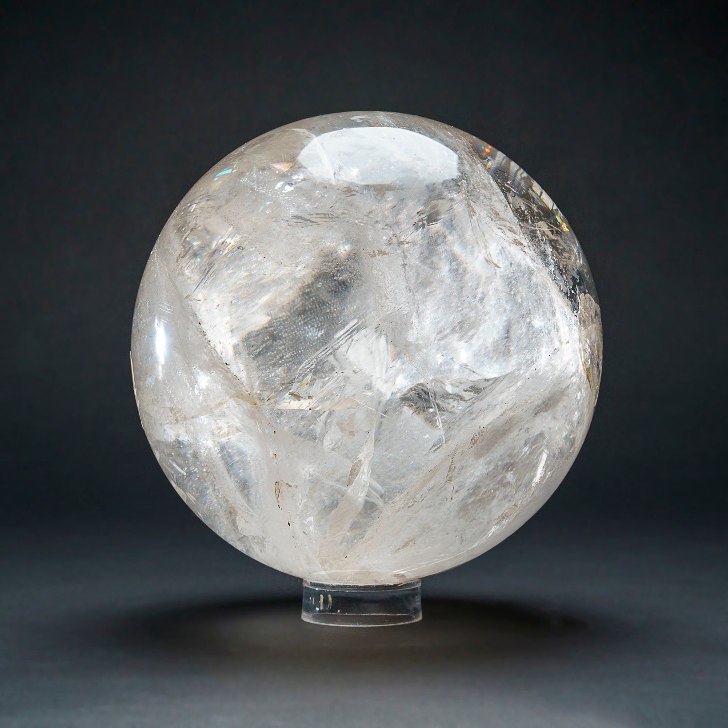 Large Genuine Polished Clear Quartz Sphere (16 lbs)