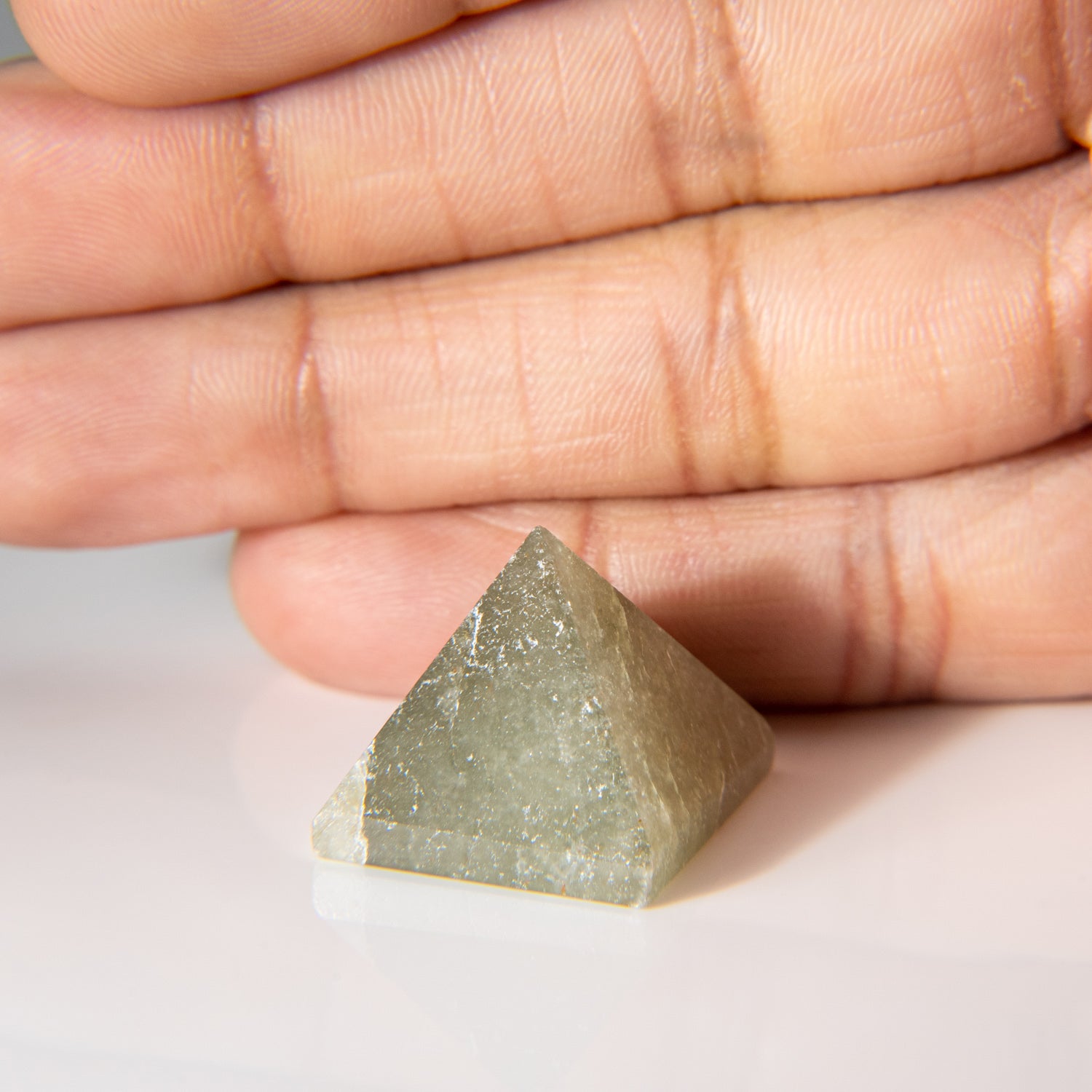 Genuine Polished Green Aventurine Gemstone Mini Pyramid (11.8 grams)