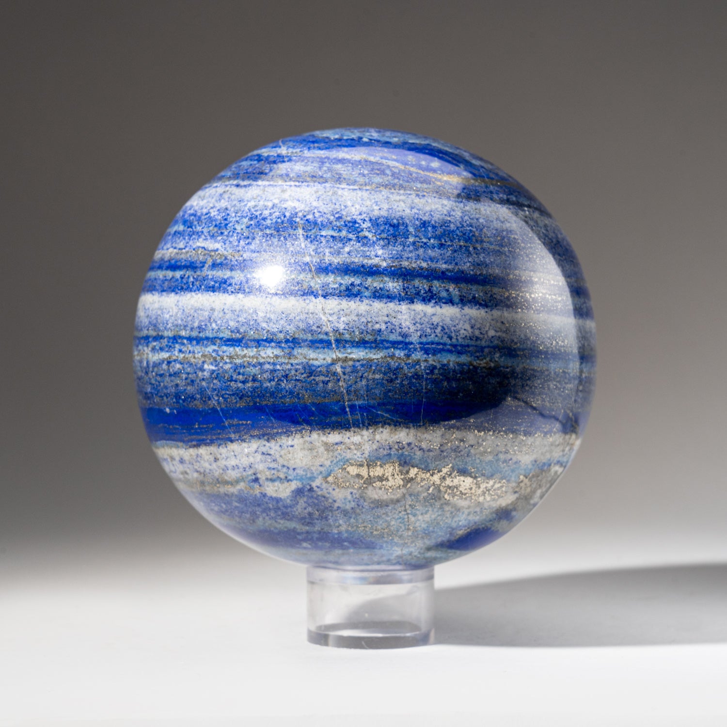 Polished Lapis Lazuli Sphere from Afghanistan (5.5", 11.5 lbs)