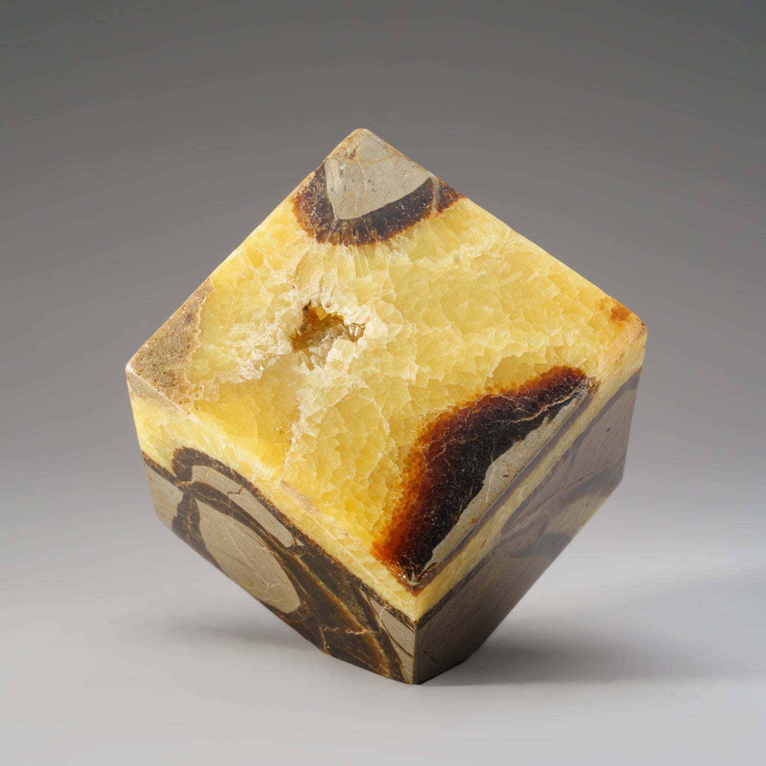 Polished Septarian Cube from Madagascar (2.5 lbs)