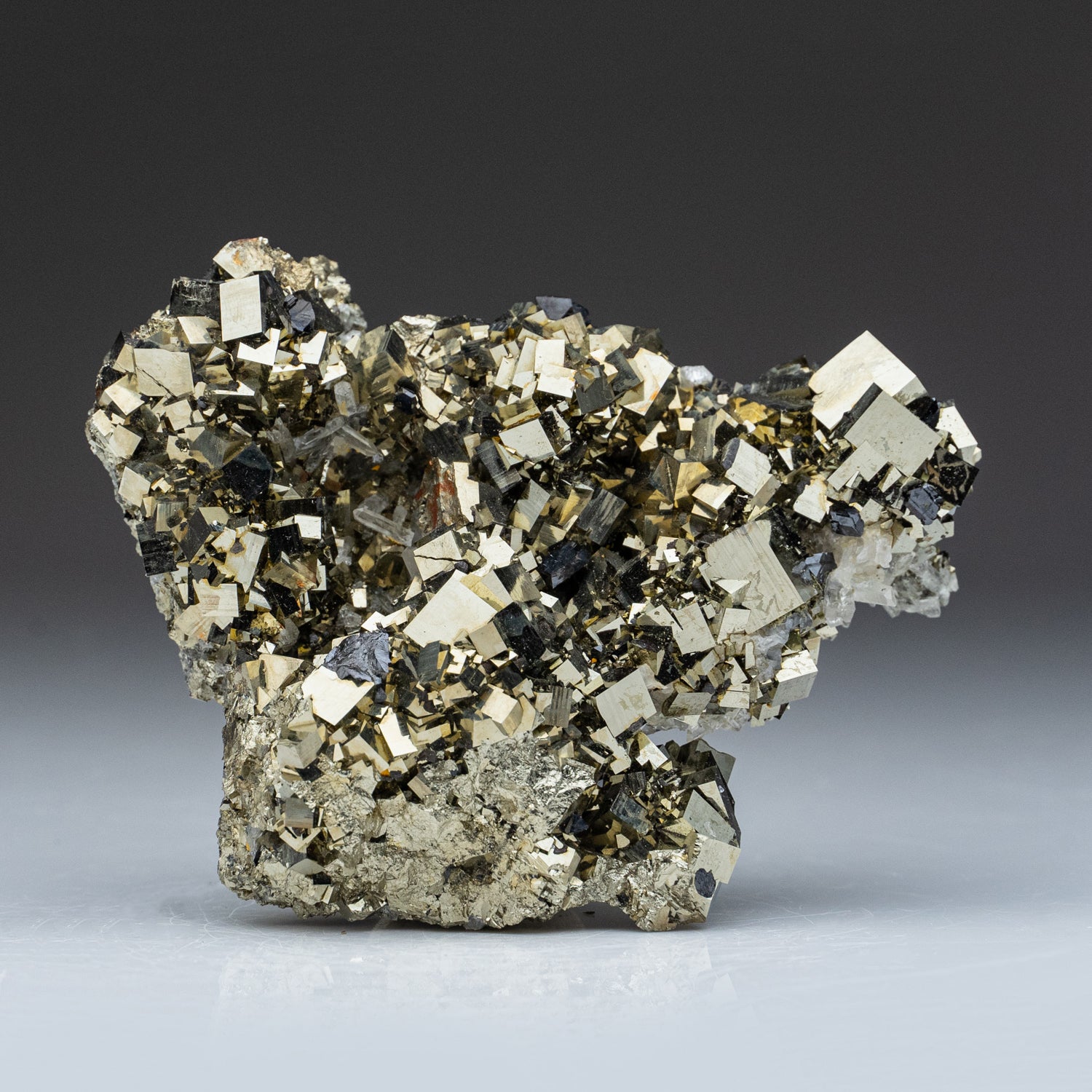 Pyrite with Sphalerite from Madan District, Rhodope Mountains, Bulgaria