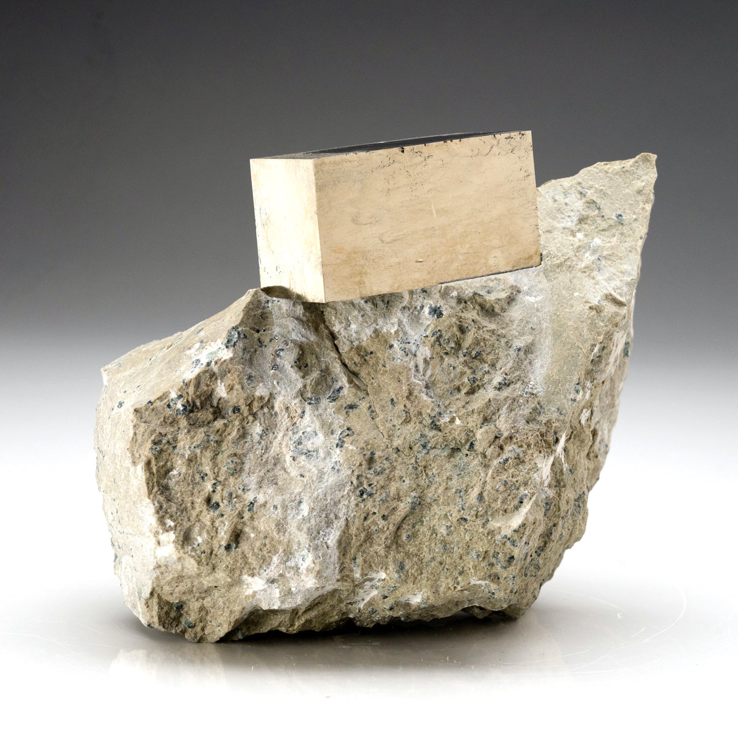Pyrite on Basalt From Navajun, Spain