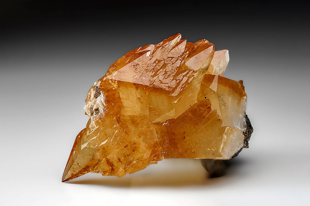 Twinned Golden Calcite Crystal from Elmwood Mine, Tennessee (515.8 grams)