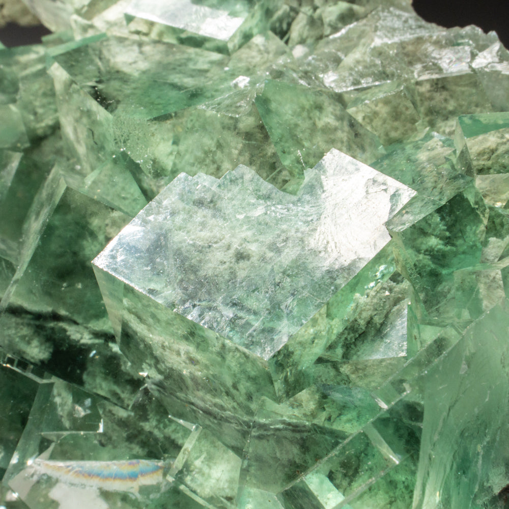 Green Fluorite Cluster from XIANGHUALING, HUNAN, CHINA