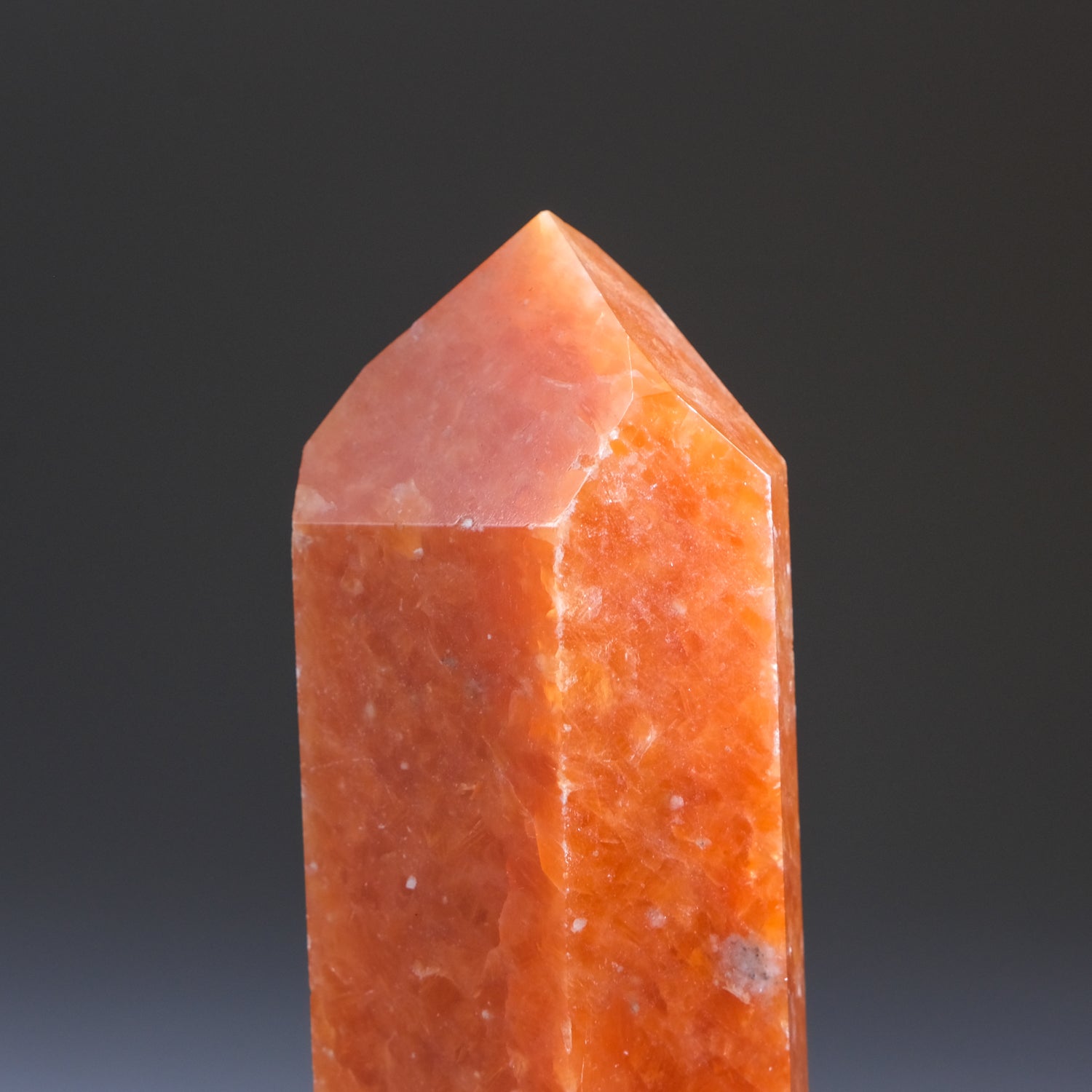 Tangerine Quartz Obelisk From Brazil (273.7 grams)