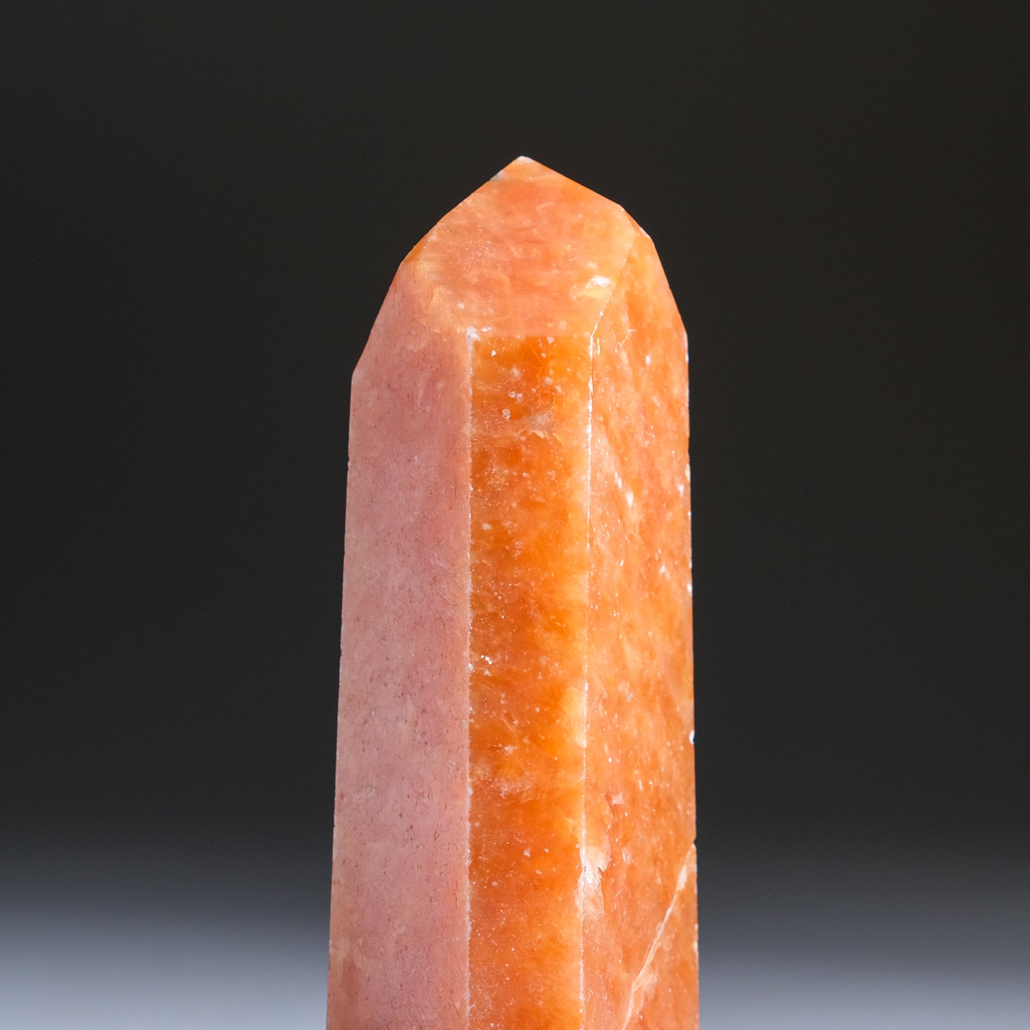 Tangerine Quartz Obelisk From Brazil (206.5 grams)