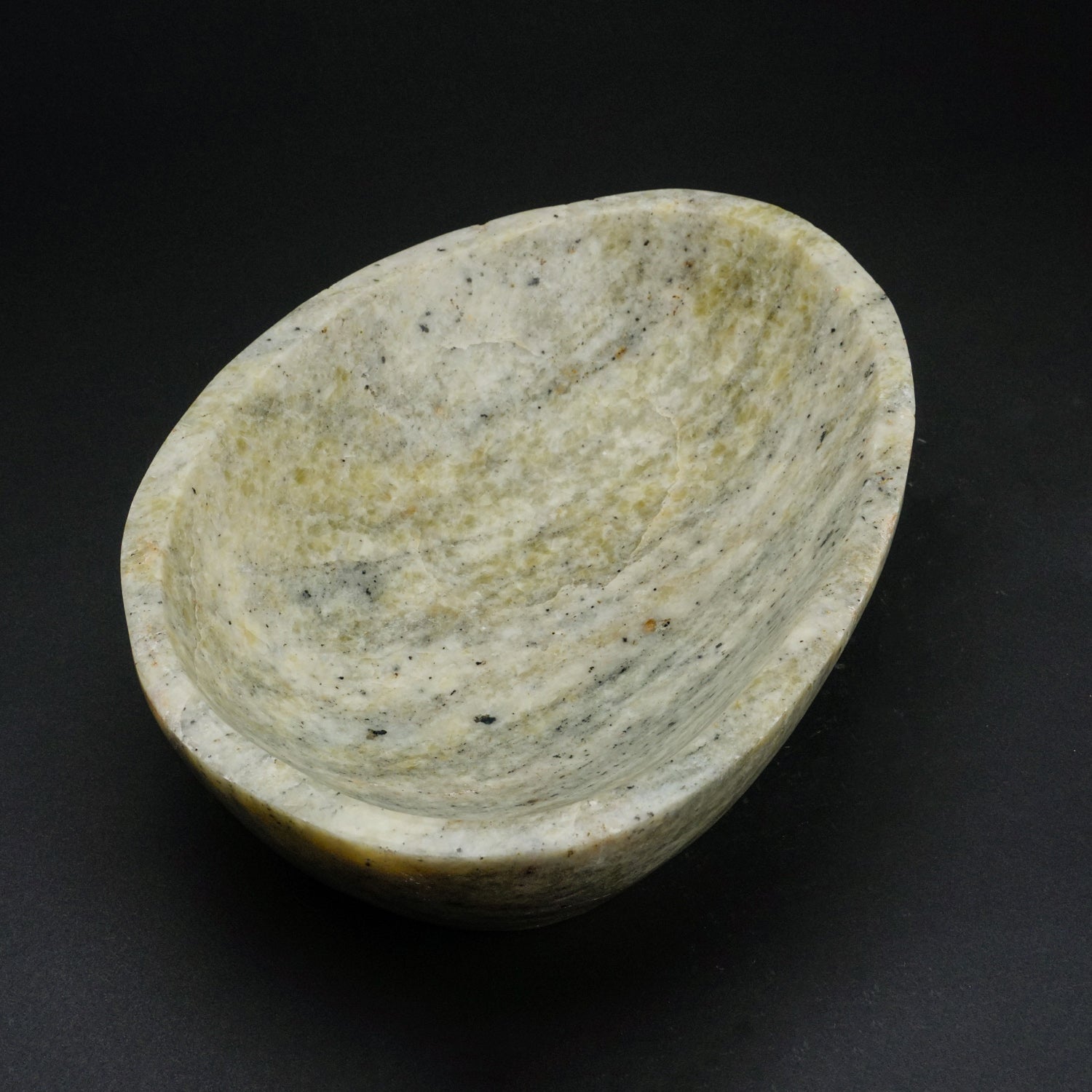 Genuine Polished Green Serpentine Bowl (16.4 lbs)
