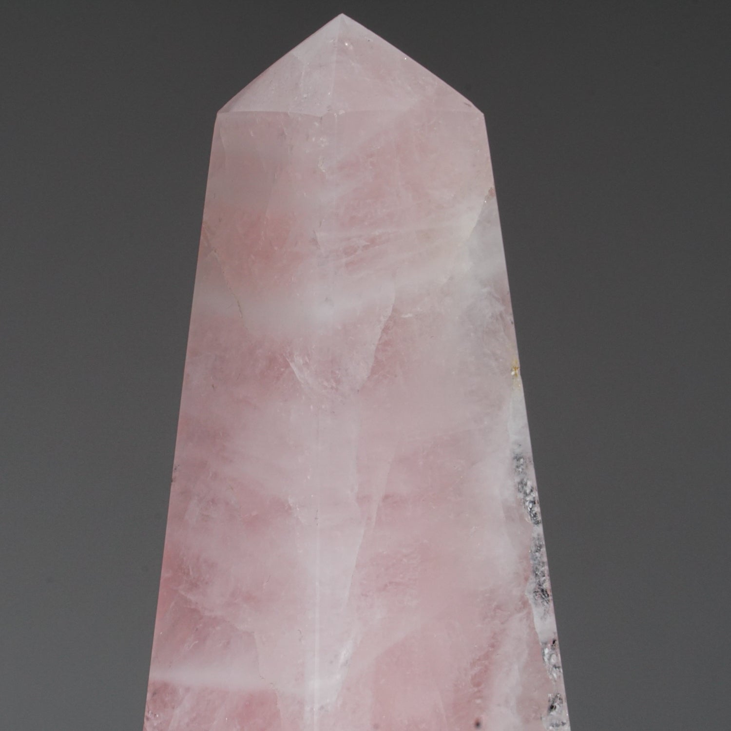 Polished Rose Quartz Obelisk from Brazil (3 lbs)