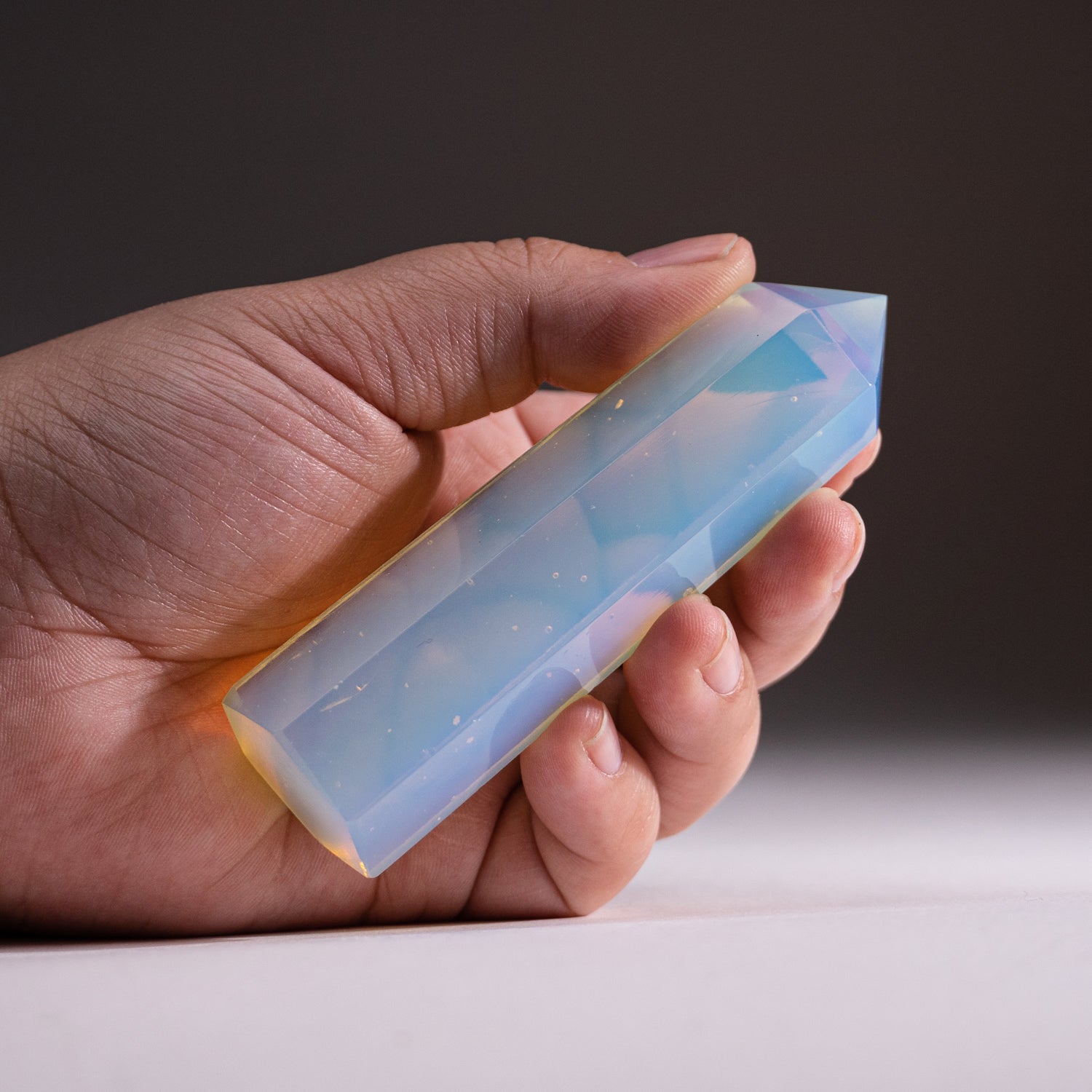 Genuine Polished Opalite Crystal Point (124.4 grams)