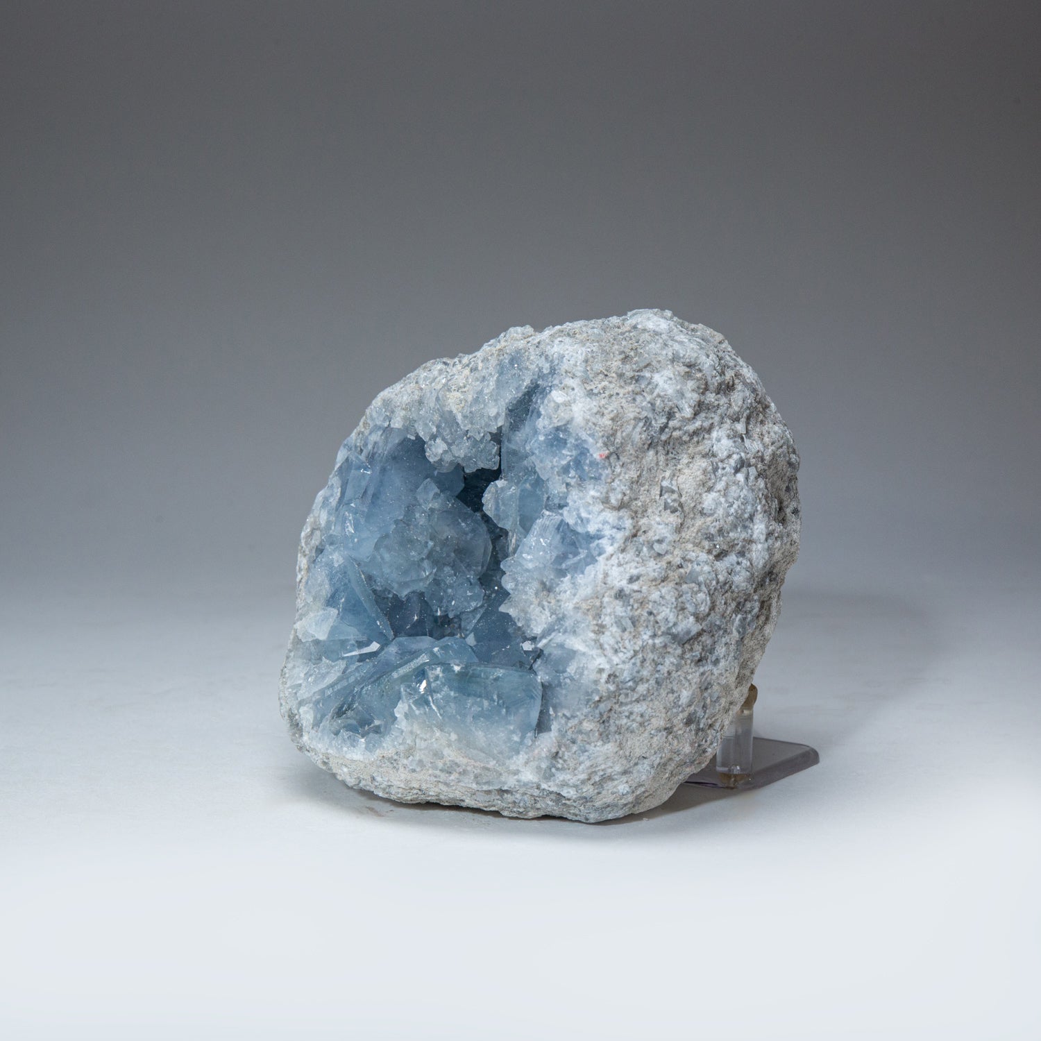 Blue Celestite Cluster Geode From Sankoany, Ketsepy Mahajanga, Madagascar (3.7 lbs)