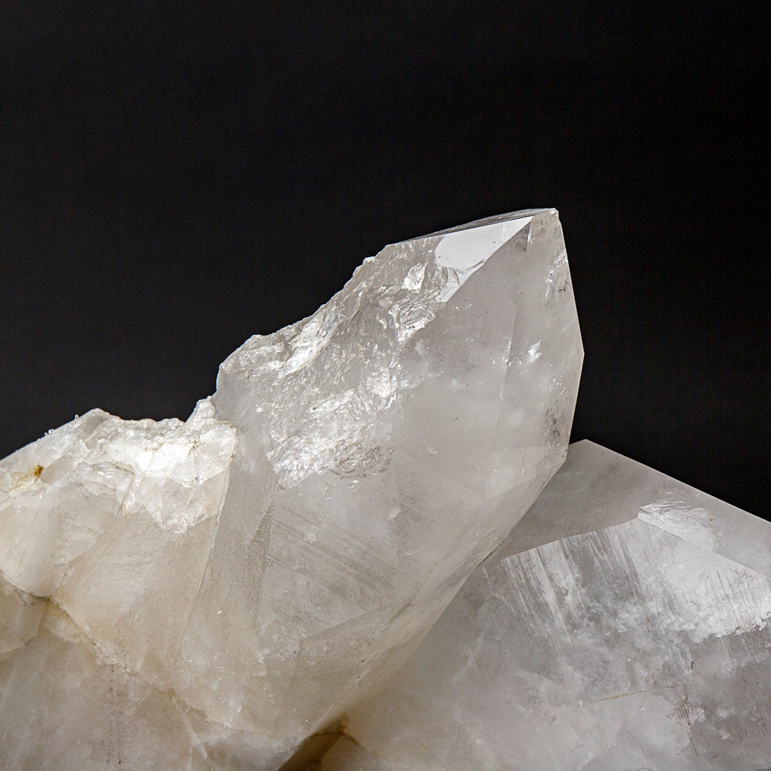 Genuine Huge Clear Quartz Crystal Cluster Point from Brazil (84 lbs)