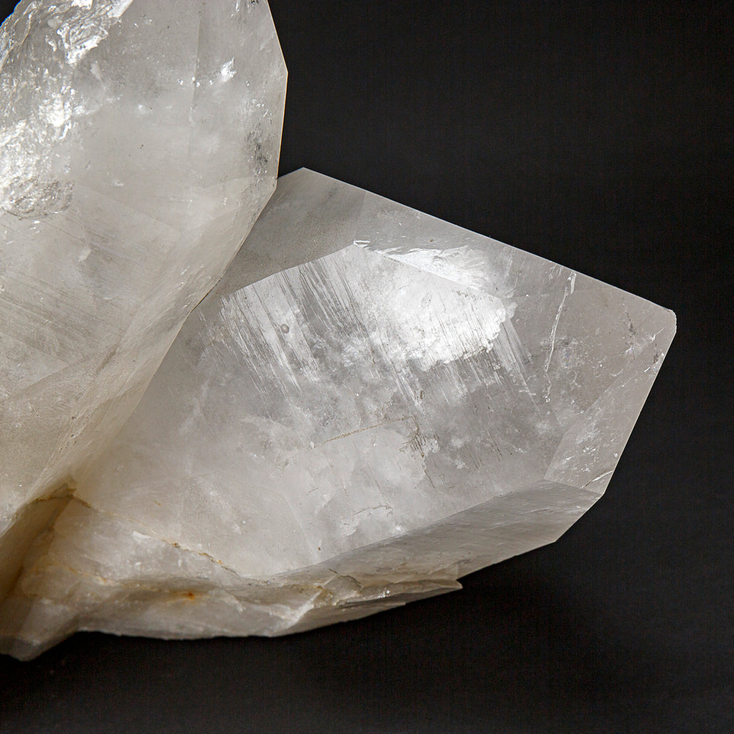 Genuine Huge Clear Quartz Crystal Cluster Point from Brazil (84 lbs)