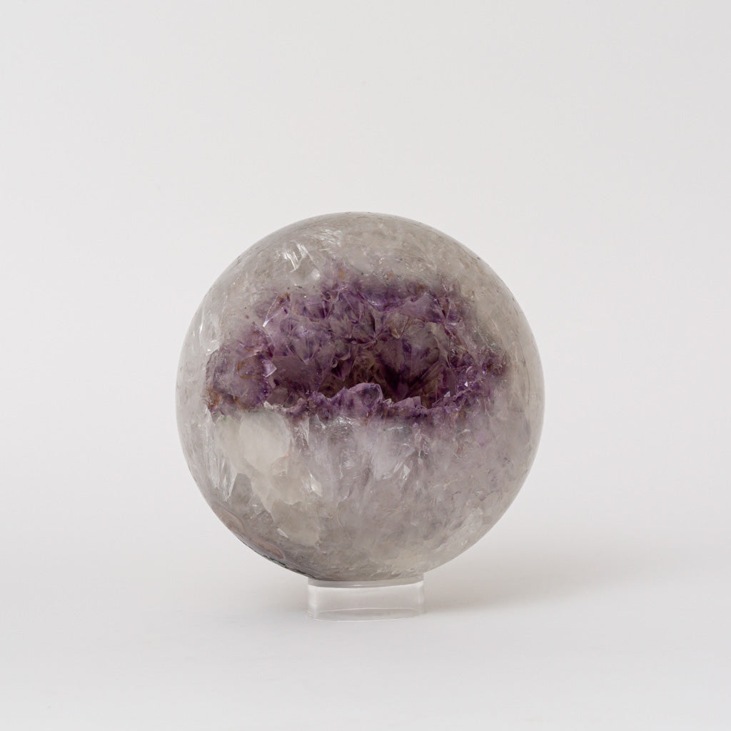 Genuine Amethyst Geode Sphere from Brazil (7.7 lbs)