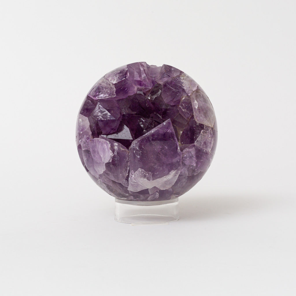 Genuine Amethyst Geode Sphere from Brazil (2.2 lbs)