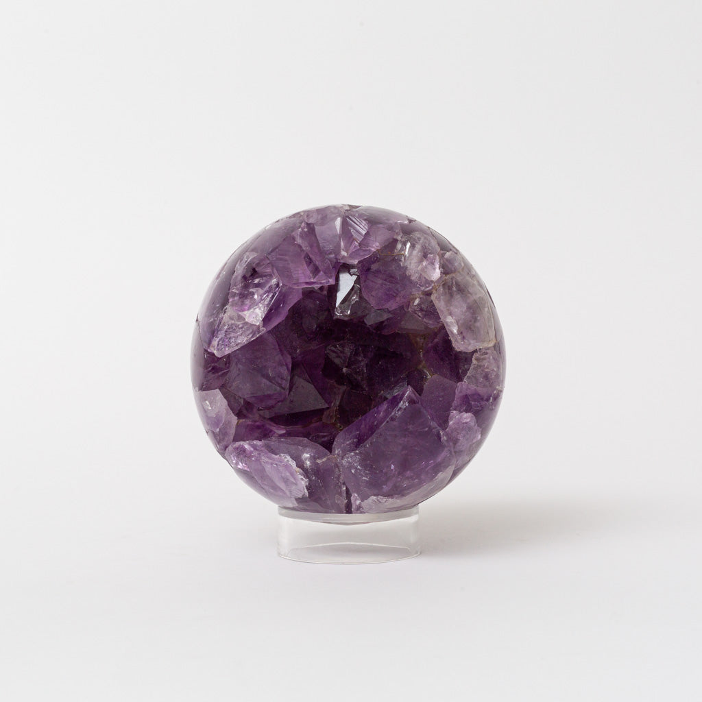 Genuine Amethyst Geode Sphere from Brazil (2.2 lbs)