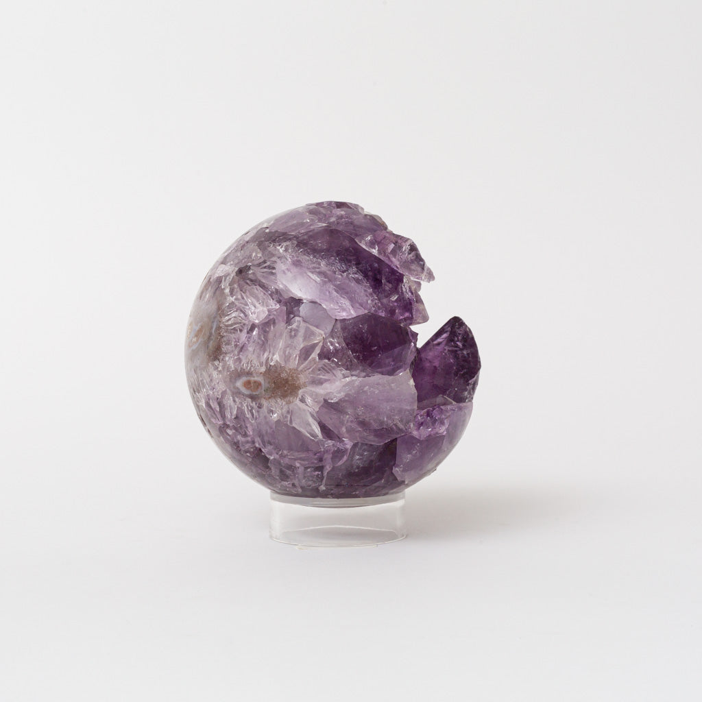 Genuine Amethyst Geode Sphere from Brazil (2.2 lbs)