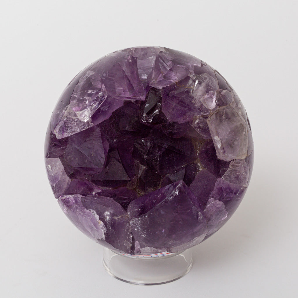 Genuine Amethyst Geode Sphere from Brazil (2.2 lbs)