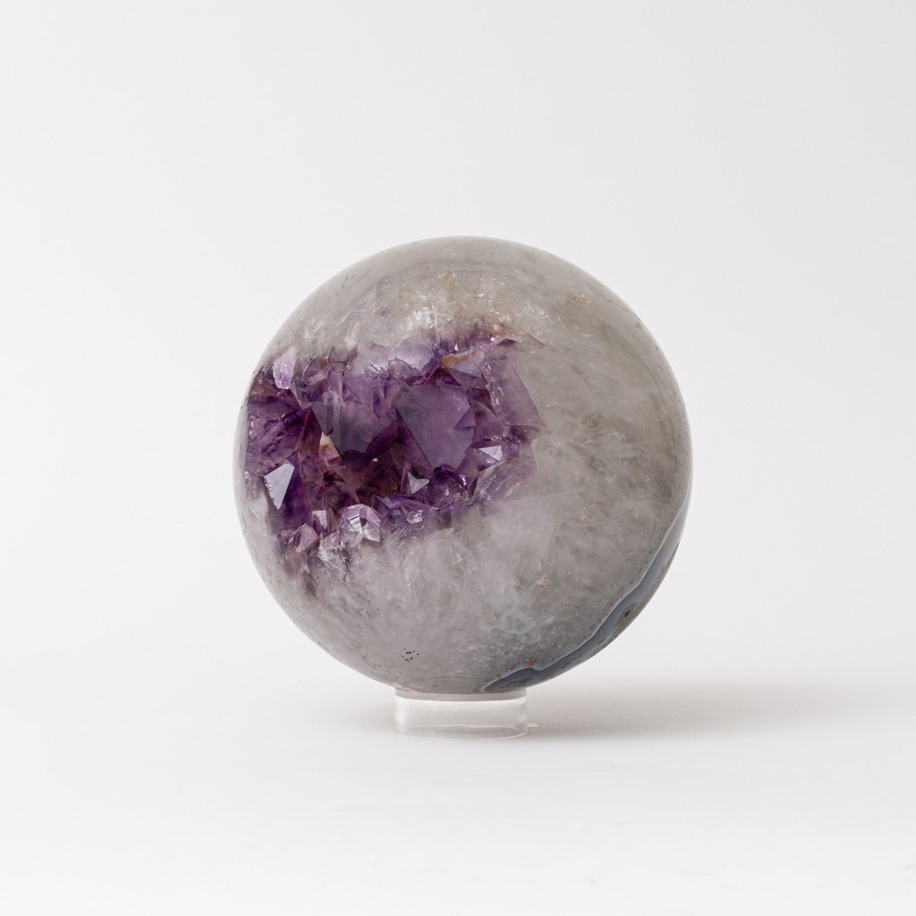 Genuine Amethyst Geode Sphere from Brazil (10 lbs)