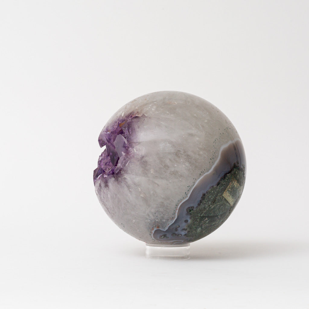 Genuine Amethyst Geode Sphere from Brazil (10 lbs)