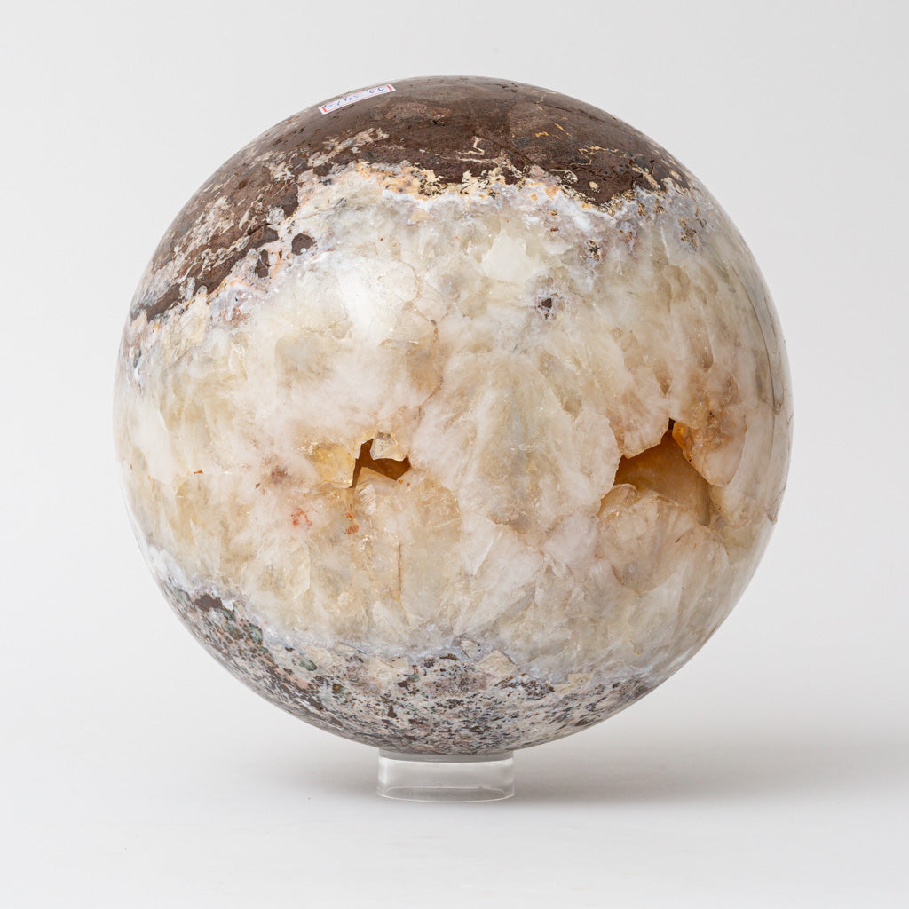 Genuine Citrine Geode Sphere from Brazil (25 lbs)