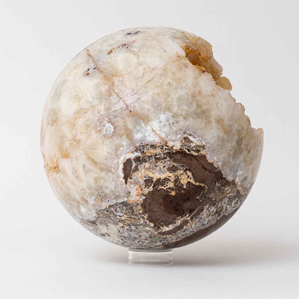 Genuine Citrine Geode Sphere from Brazil (25 lbs)