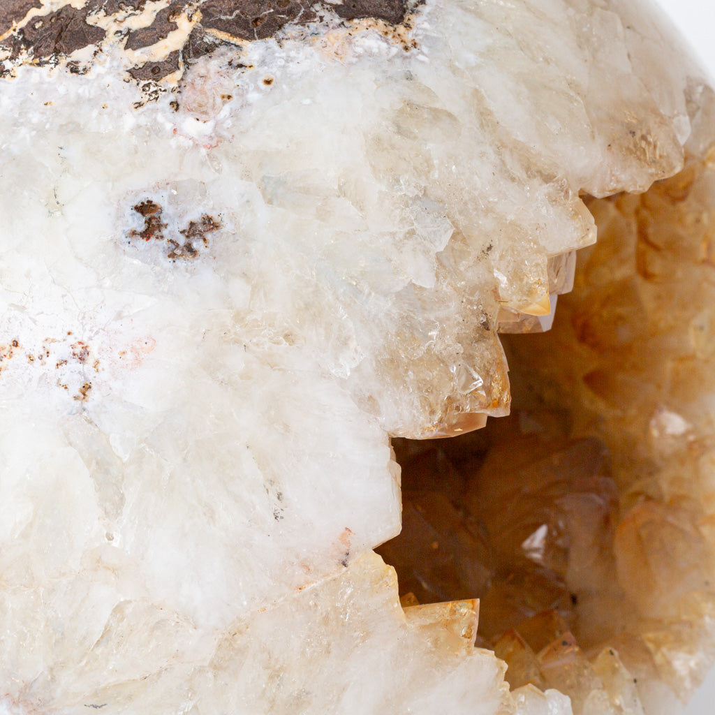Genuine Citrine Geode Sphere from Brazil (25 lbs)