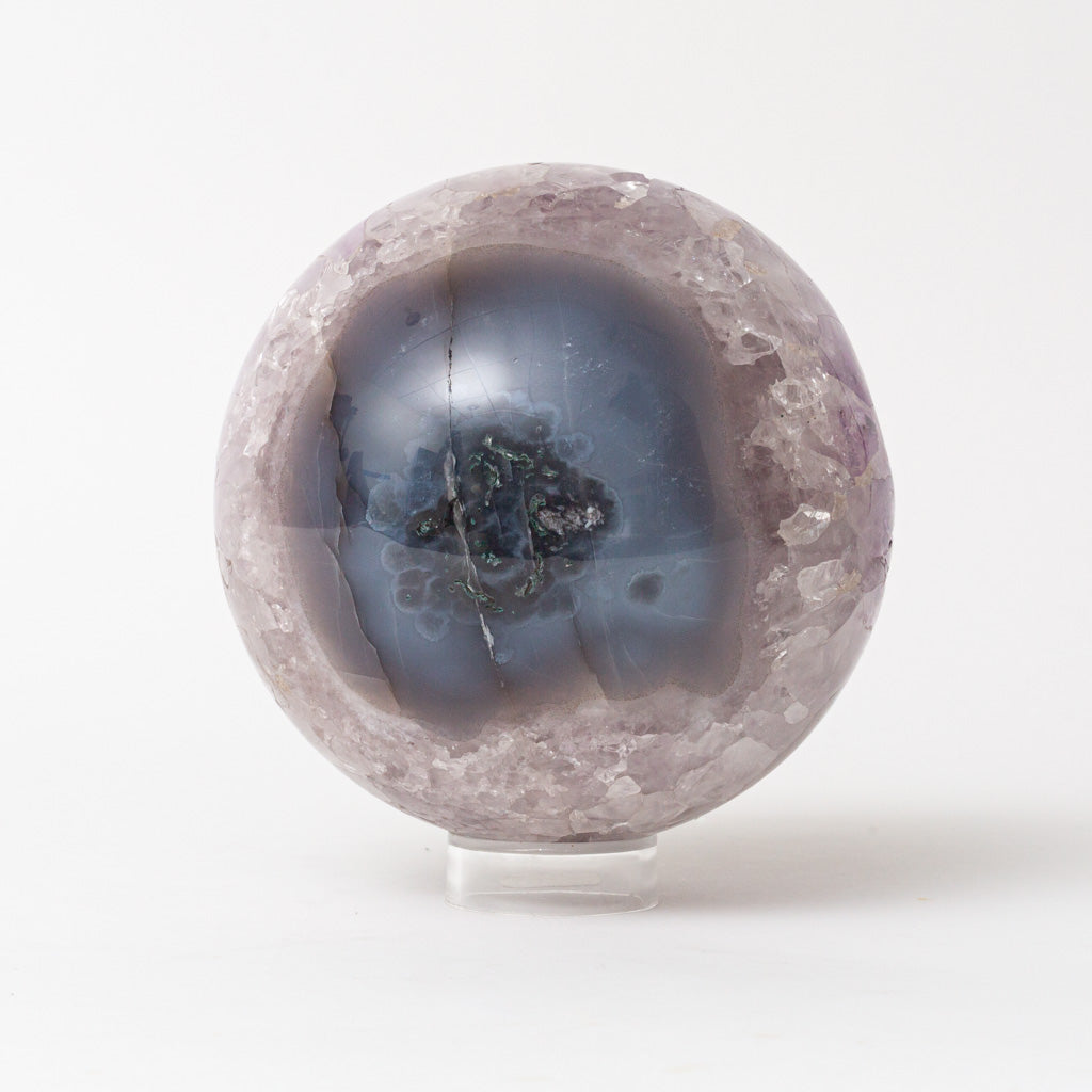 Genuine Amethyst Geode Sphere from Brazil (8.3 lbs)