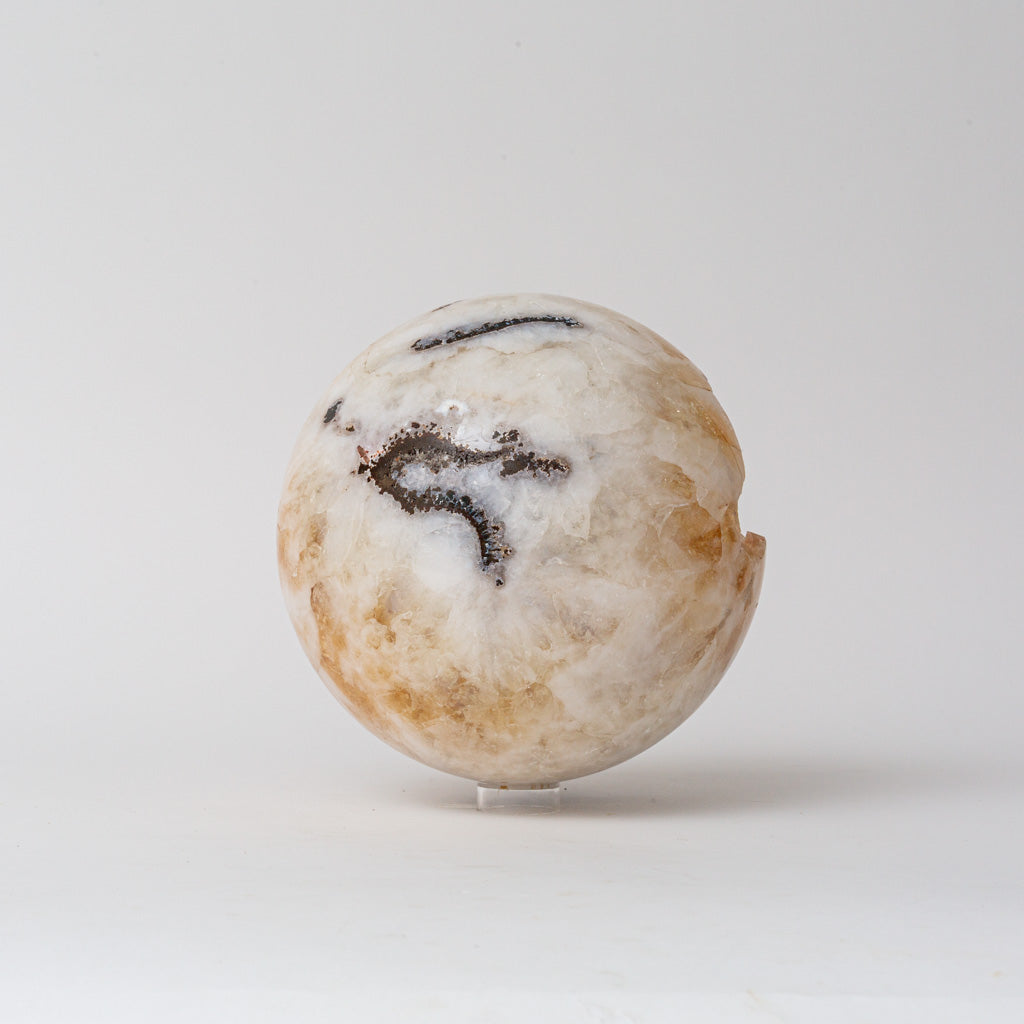 Genuine Citrine Geode Sphere from Brazil (15 lbs)