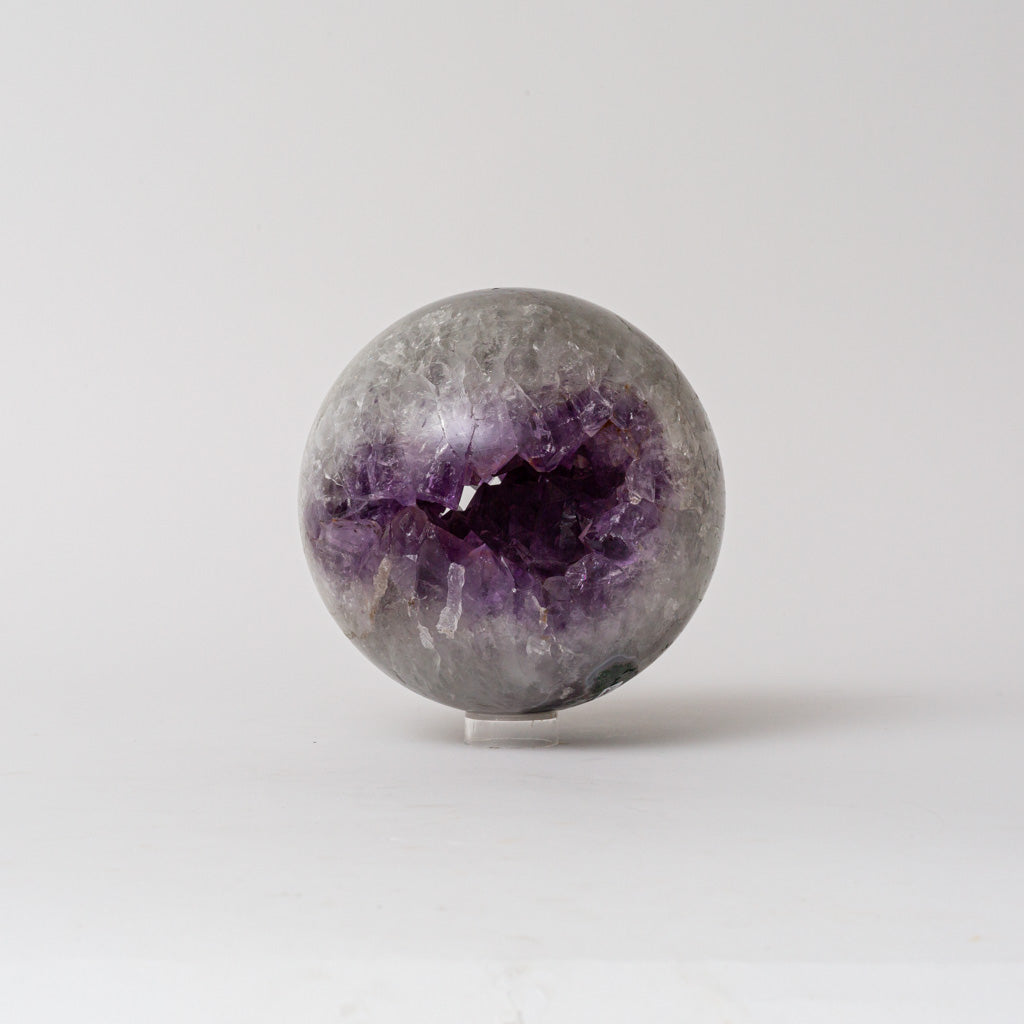 Genuine Amethyst Geode Sphere from Brazil (8 lbs)