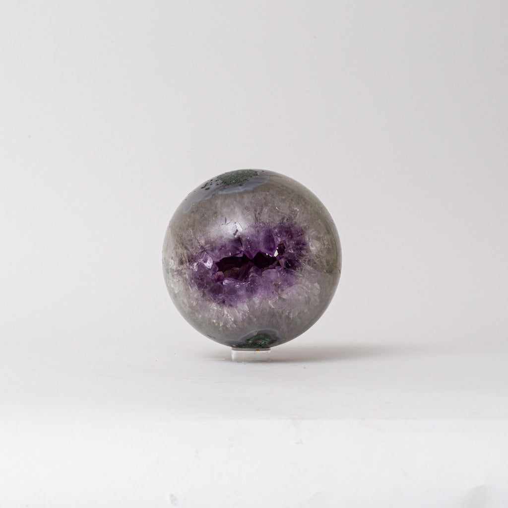 Genuine Amethyst Geode Sphere from Brazil (8 lbs)