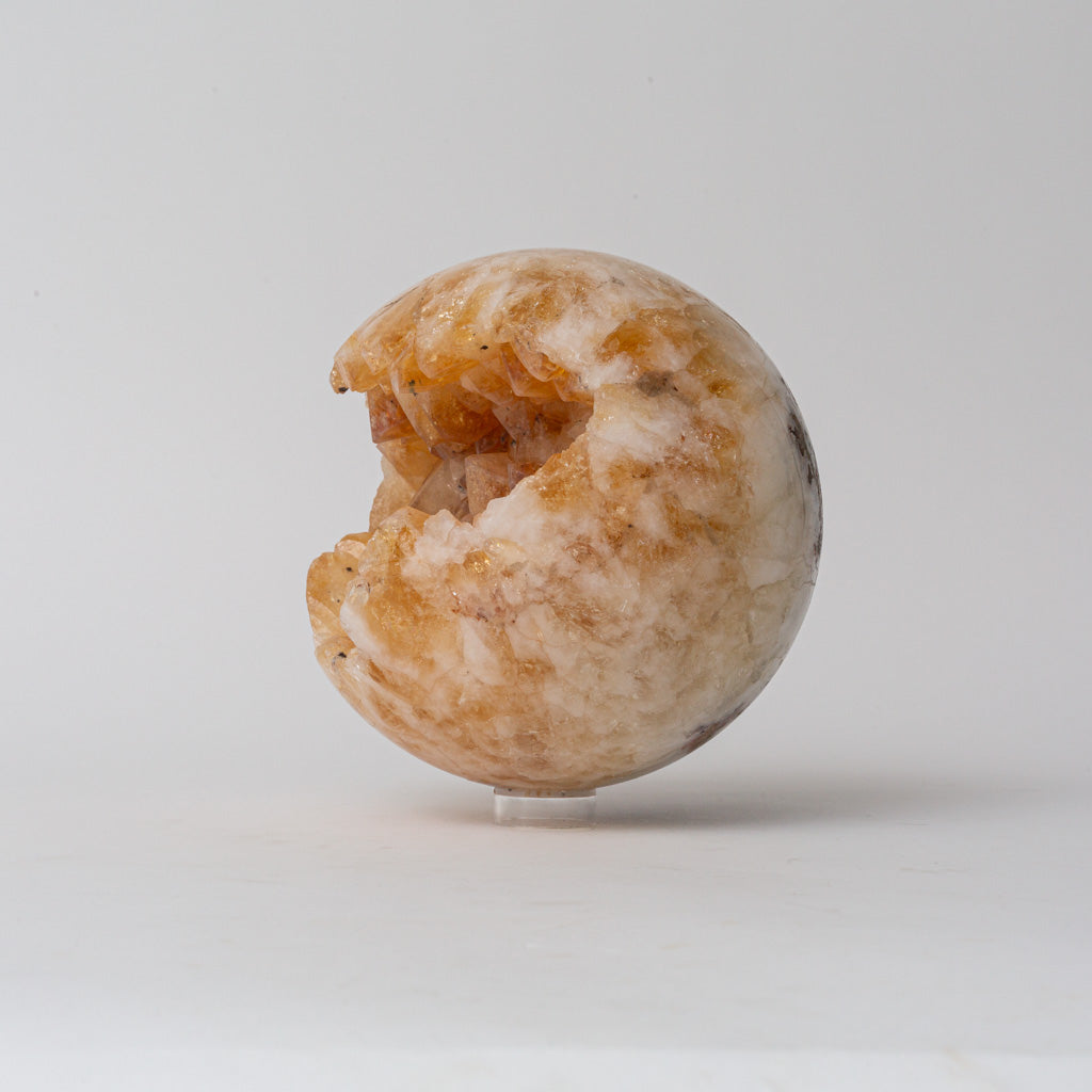 Genuine Citrine Geode Sphere from Brazil (11.5 lbs)