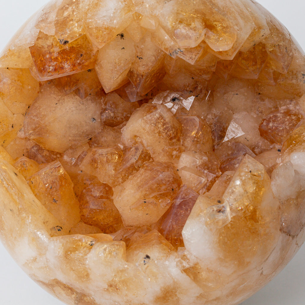 Genuine Citrine Geode Sphere from Brazil (11.5 lbs)