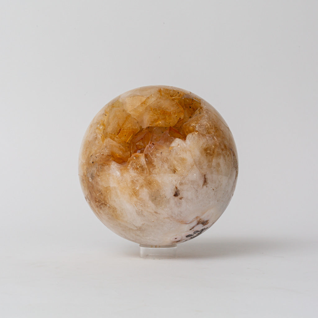 Genuine Citrine Geode Sphere from Brazil (7 lbs)