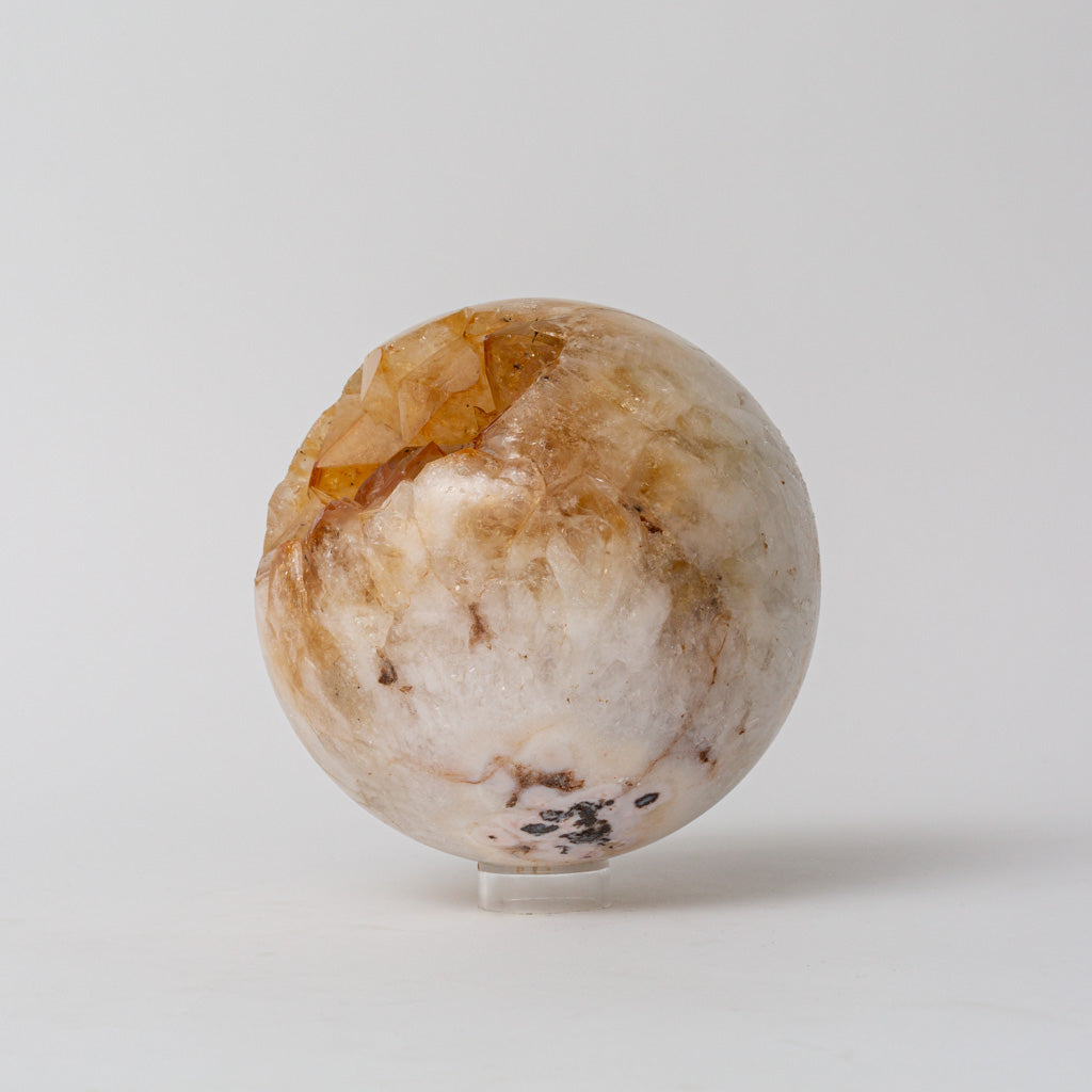 Genuine Citrine Geode Sphere from Brazil (7 lbs)