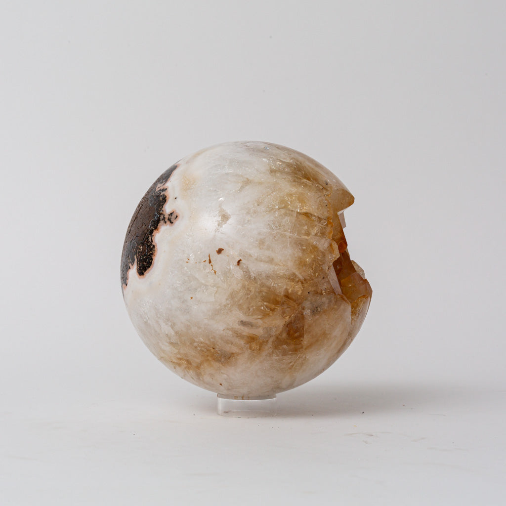 Genuine Citrine Geode Sphere from Brazil (7 lbs)
