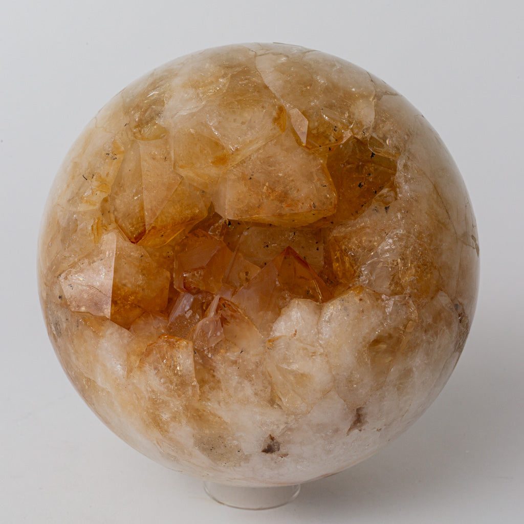 Genuine Citrine Geode Sphere from Brazil (7 lbs)