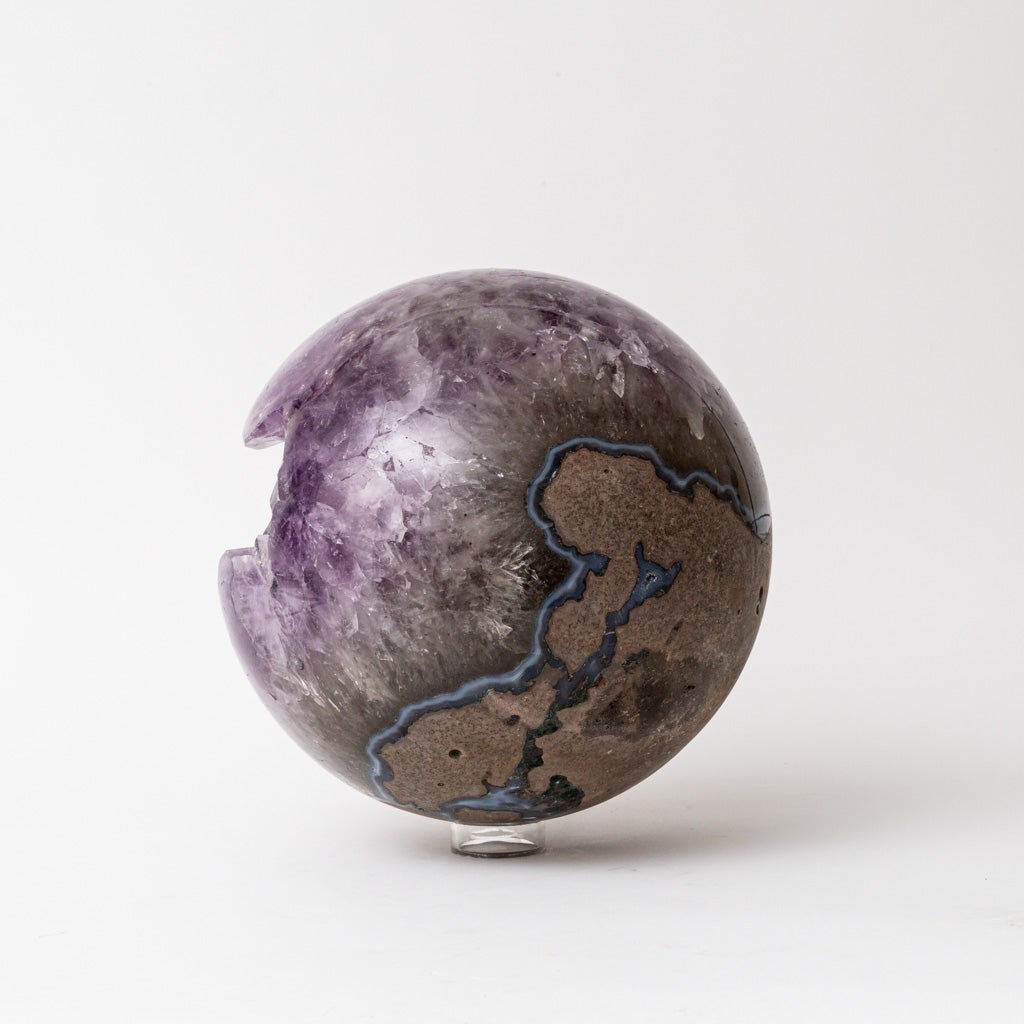 Genuine Massive Amethyst Geode Sphere from Brazil (44.5 lbs)