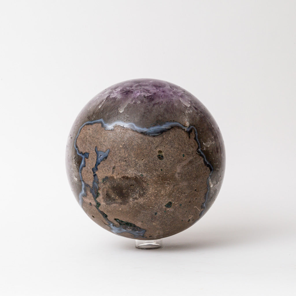 Genuine Massive Amethyst Geode Sphere from Brazil (44.5 lbs)
