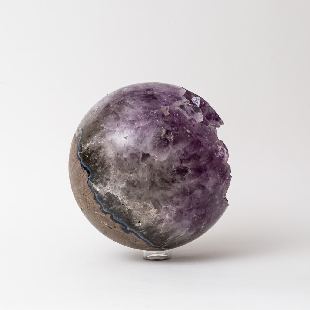 Genuine Massive Amethyst Geode Sphere from Brazil (44.5 lbs)