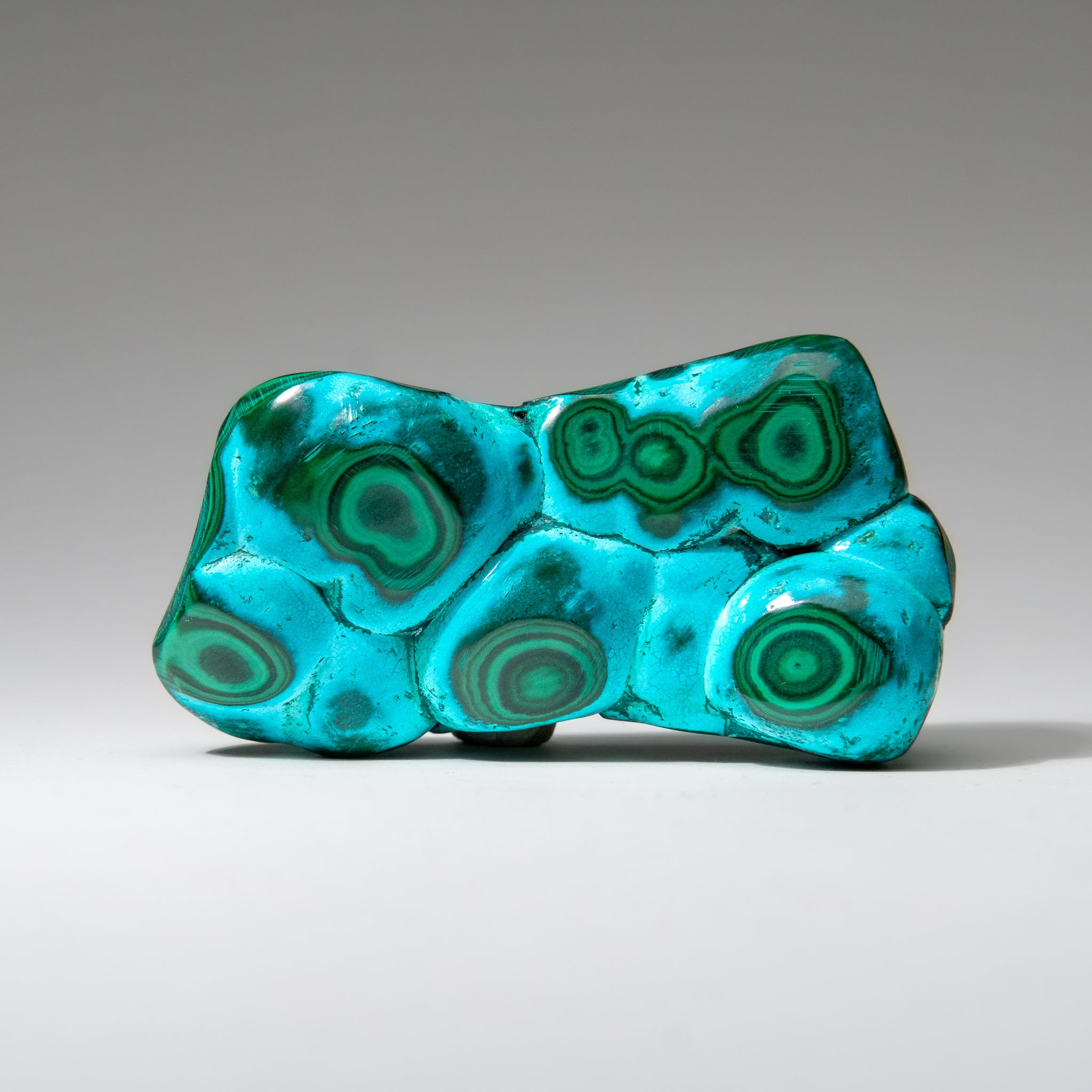 Chrysocolla with Malachite Polished Stone from Democratic Republic of the Congo