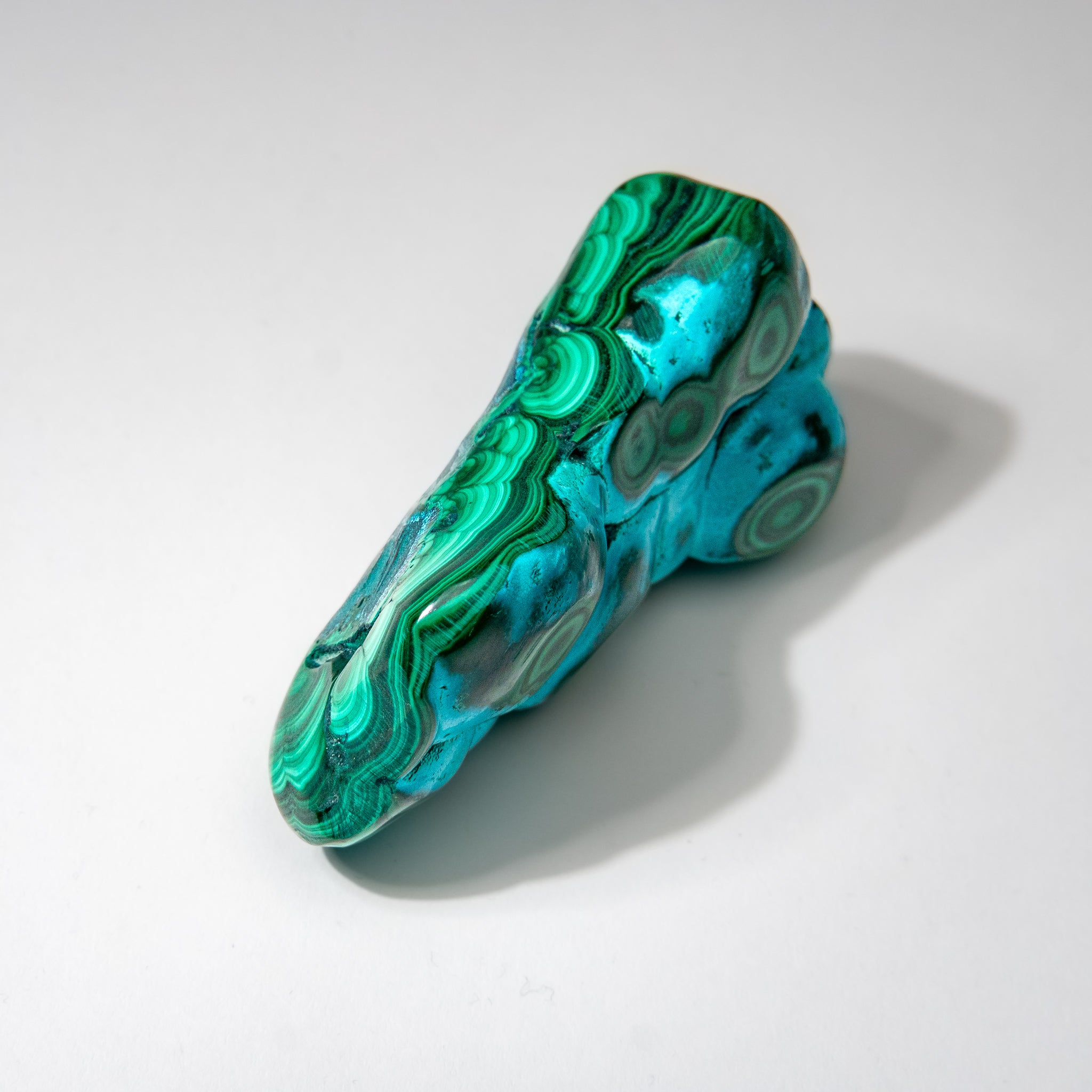 Chrysocolla with Malachite Polished Stone from Democratic Republic of the Congo