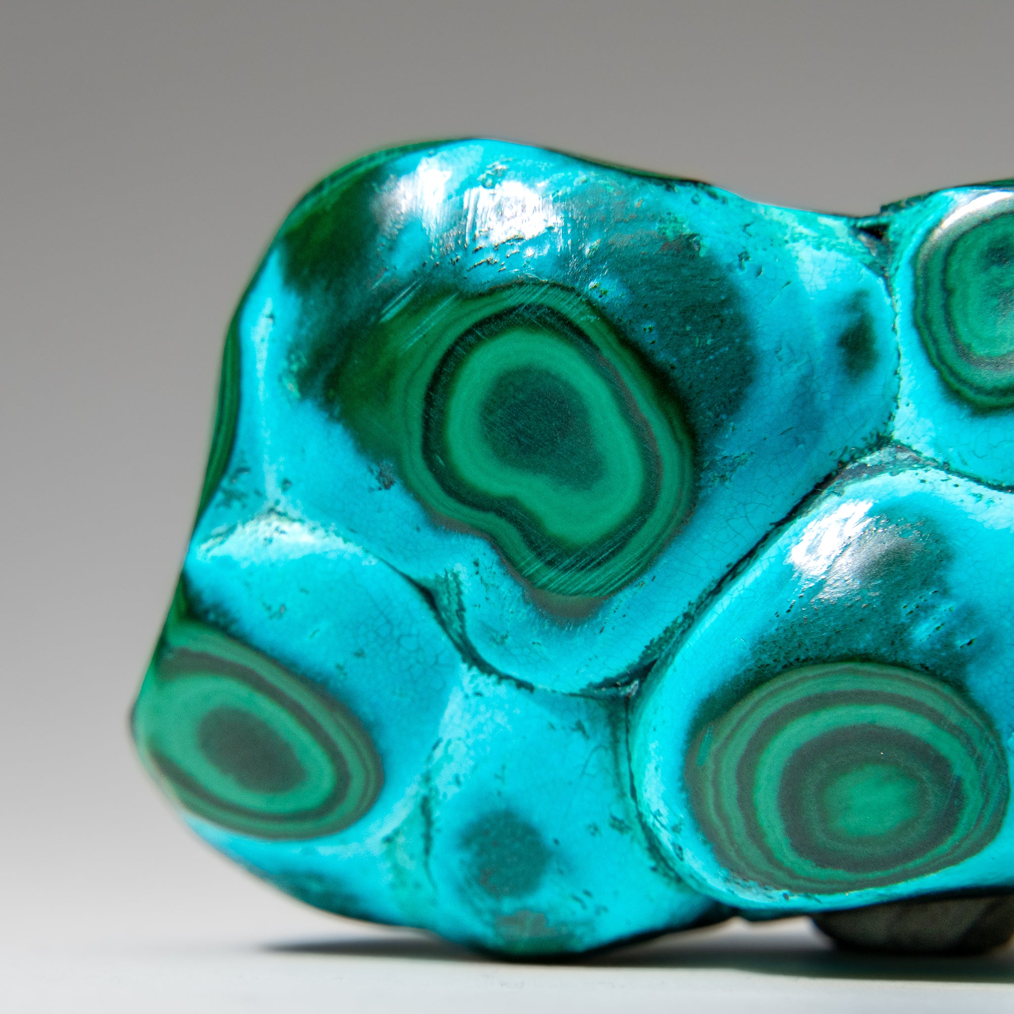 Chrysocolla with Malachite Polished Stone from Democratic Republic of the Congo