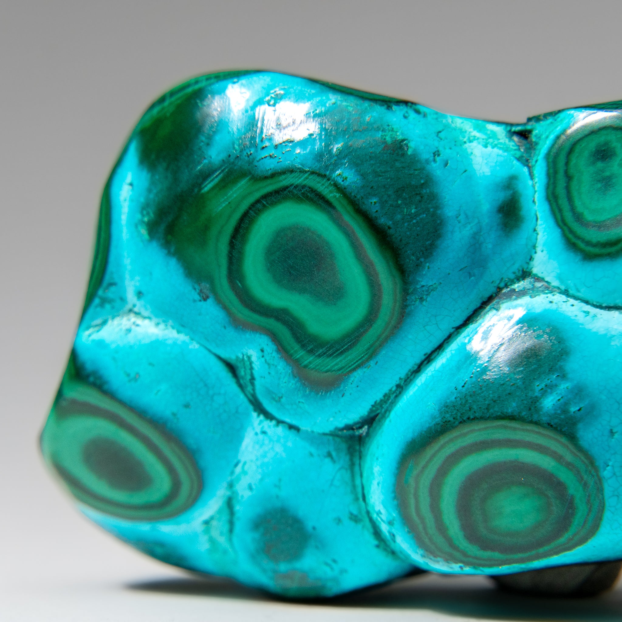 Chrysocolla with Malachite Polished Stone from Democratic Republic of the Congo