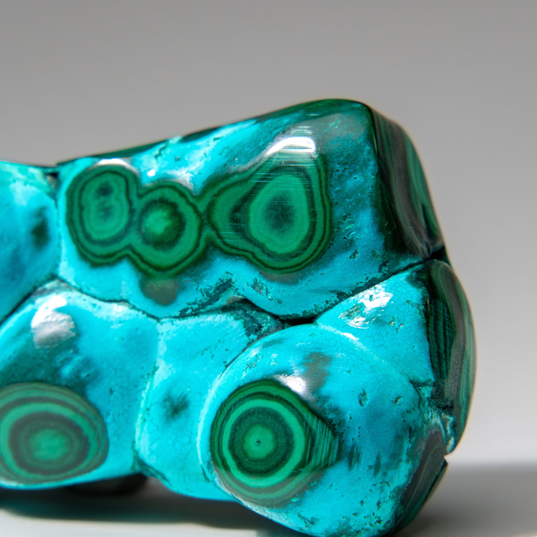 Chrysocolla with Malachite Polished Stone from Democratic Republic of the Congo
