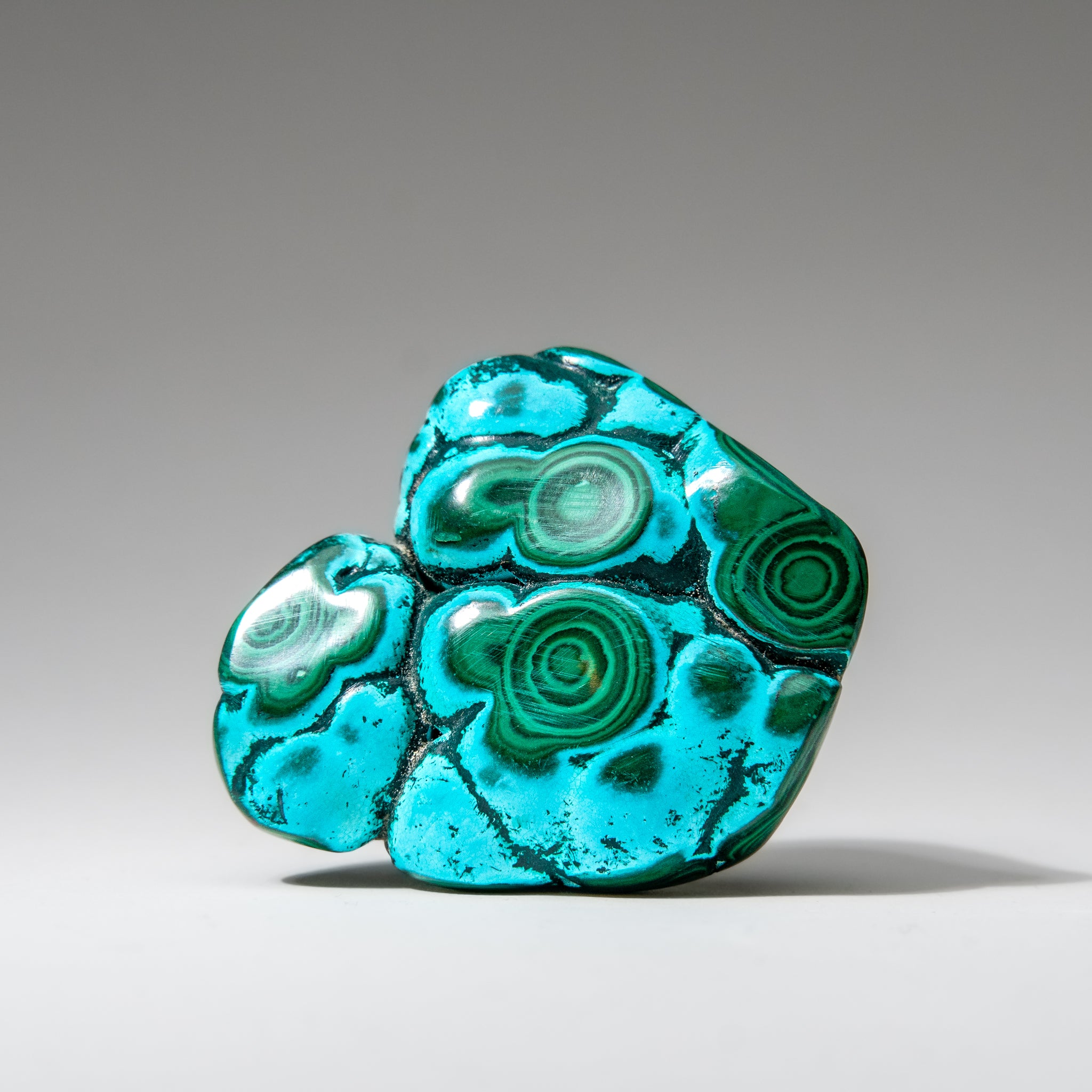 Chrysocolla with Malachite Polished Stone from Democratic Republic of the Congo