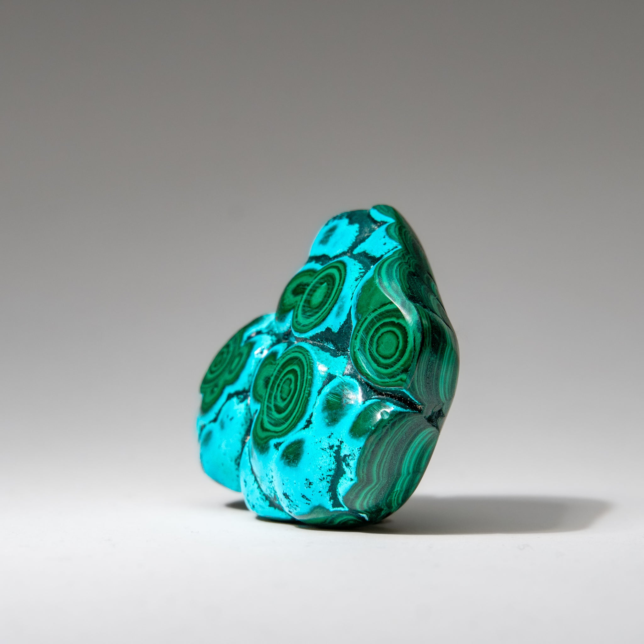 Chrysocolla with Malachite Polished Stone from Democratic Republic of the Congo