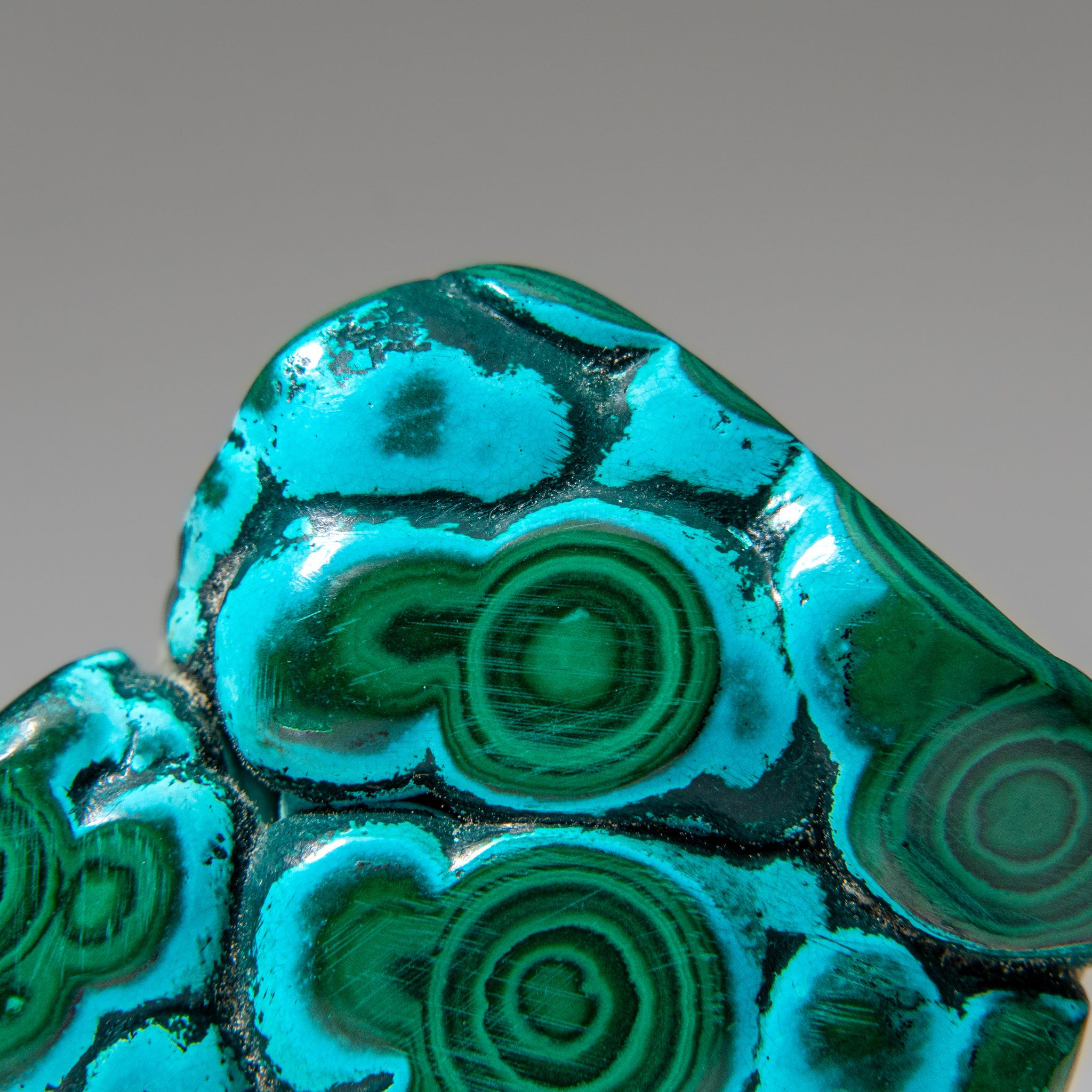 Chrysocolla with Malachite Polished Stone from Democratic Republic of the Congo