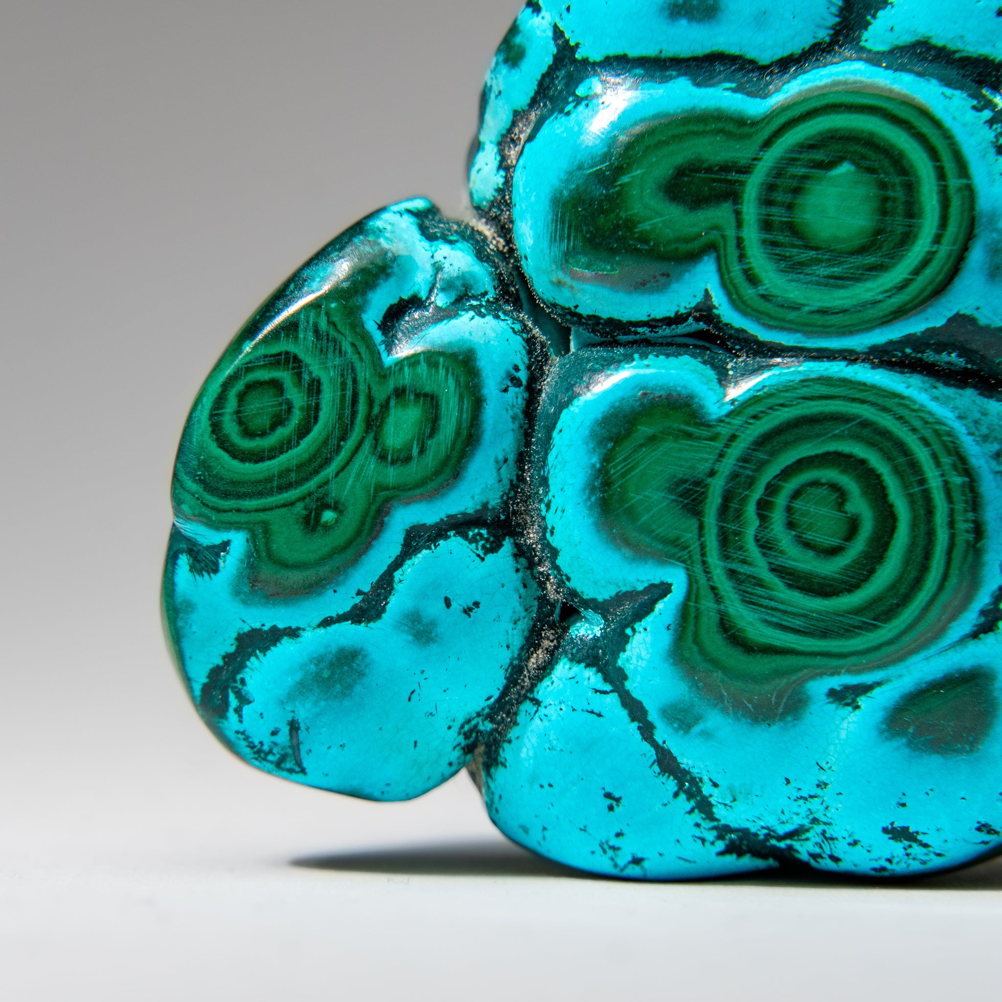 Chrysocolla with Malachite Polished Stone from Democratic Republic of the Congo